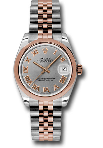 Rolex Watches - Datejust Mid-Size - Steel and Gold Pink Gold - Domed Bezel - Jubilee - Style No: 178271 grj