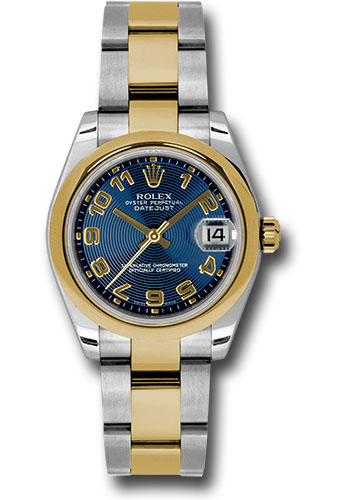 Rolex Watches - Datejust 31mm - Steel and Gold Yellow Gold - Domed Bezel - Oyster - Style No: 178243 blcao
