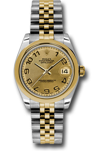 Rolex Watches - Datejust 31mm - Steel and Gold Yellow Gold - Domed Bezel - Jubilee - Style No: 178243 chcaj