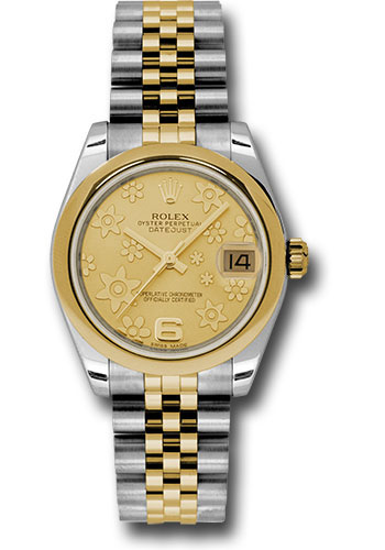 Rolex Watches - Datejust 31mm - Steel and Gold Yellow Gold - Domed Bezel - Jubilee - Style No: 178243 chfj