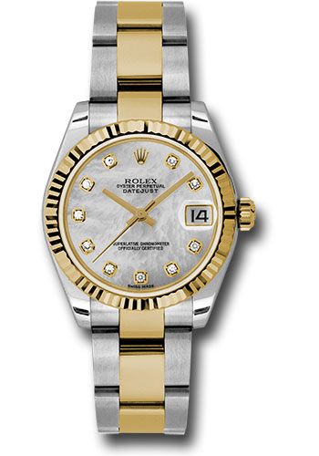 Rolex Watches - Datejust 31mm - Steel and Gold Yellow Gold - Fluted Bezel - Oyster - Style No: 178273 mdo