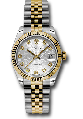 Rolex Watches - Datejust Mid-Size - Steel and Gold Yellow Gold - Fluted Bezel - Jubilee - Style No: 178273 sjdj