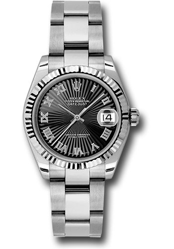 Rolex Watches - Datejust 31mm - Steel Fluted Bezel - Oyster Bracelet - Style No: 178274 bksbro
