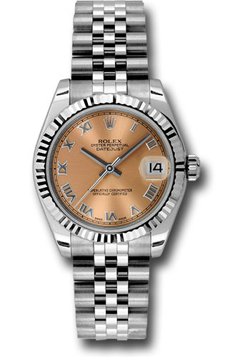 Rolex Watches - Datejust Mid-Size - Steel Fluted Bezel - Jublilee Bracelet - Style No: 178274prj
