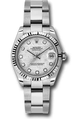 Rolex Watches - Datejust 31mm - Steel Fluted Bezel - Oyster Bracelet - Style No: 178274 mtdo