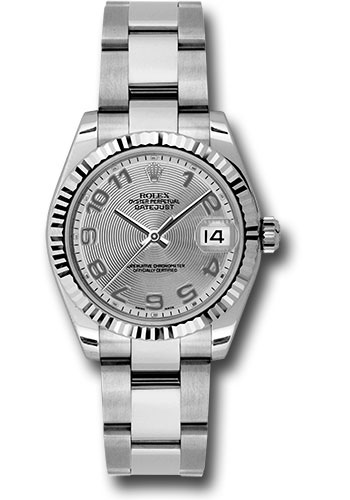Rolex Watches - Datejust 31mm - Steel Fluted Bezel - Oyster Bracelet - Style No: 178274 scao