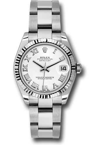 Rolex Watches - Datejust 31mm - Steel Fluted Bezel - Oyster Bracelet - Style No: 178274 wro