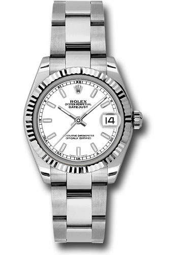 Rolex Watches - Datejust 31mm - Steel Fluted Bezel - Oyster Bracelet - Style No: 178274 wso
