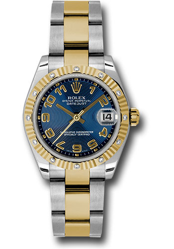 Rolex Watches - Datejust 31mm - Steel and Gold Yellow Gold - 12 Dia Bezel - Oyster - Style No: 178313 blcao