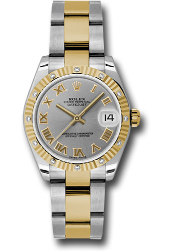 Rolex Watches - Datejust 31mm - Steel and Gold Yellow Gold - 12 Dia Bezel - Oyster - Style No: 178313 gro