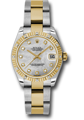 Rolex Watches - Datejust 31mm - Steel and Gold Yellow Gold - 12 Dia Bezel - Oyster - Style No: 178313 mdo