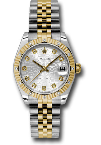 Rolex Watches - Datejust 31mm - Steel and Gold Yellow Gold - 12 Dia Bezel - Jubilee - Style No: 178313 sjdj