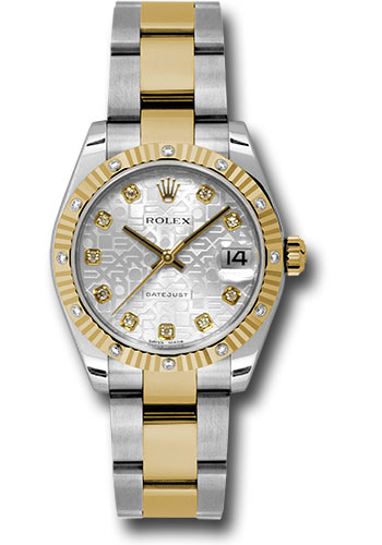 Rolex Watches - Datejust 31mm - Steel and Gold Yellow Gold - 12 Dia Bezel - Oyster - Style No: 178313 sjdo