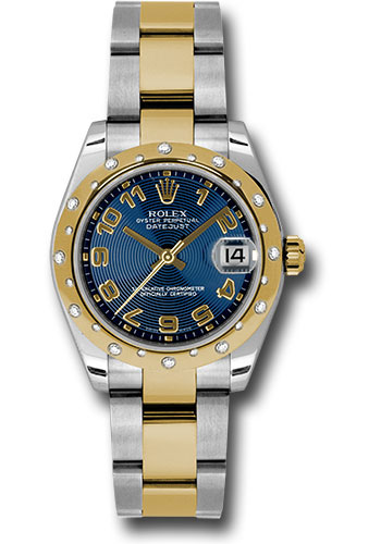 Rolex Watches - Datejust 31mm - Steel and Gold Yellow Gold - 24 Dia Bezel - Oyster - Style No: 178343 blcao