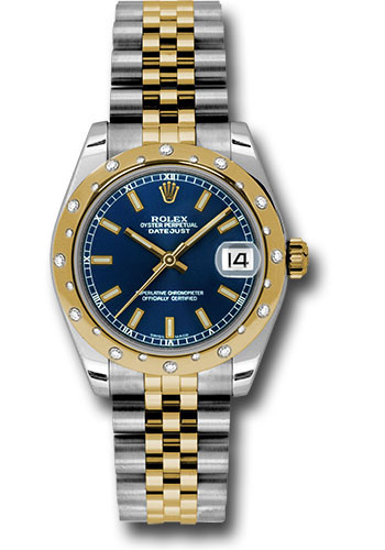 Rolex Watches - Datejust 31mm - Steel and Gold Yellow Gold - 24 Dia Bezel - Jubilee - Style No: 178343 blij