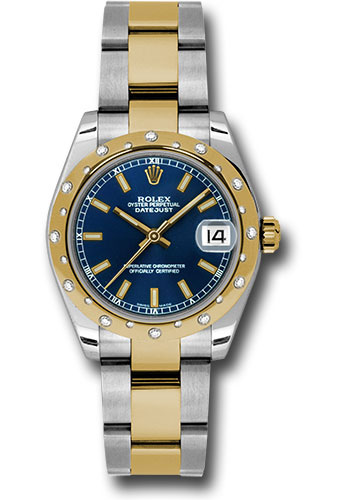 Rolex Watches - Datejust 31mm - Steel and Gold Yellow Gold - 24 Dia Bezel - Oyster - Style No: 178343 blio