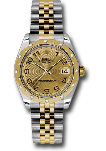Rolex Watches - Datejust 31mm - Steel and Gold Yellow Gold - 24 Dia Bezel - Jubilee - Style No: 178343 chcaj