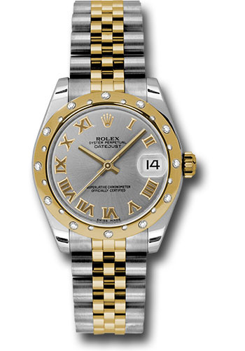 Rolex Watches - Datejust 31mm - Steel and Gold Yellow Gold - 24 Dia Bezel - Jubilee - Style No: 178343 grj