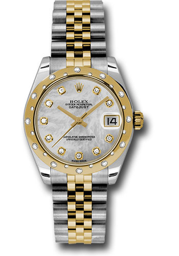 Rolex Watches - Datejust 31mm - Steel and Gold Yellow Gold - 24 Dia Bezel - Jubilee - Style No: 178343 mdj