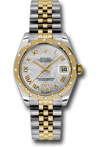 Rolex Watches - Datejust 31mm - Steel and Gold Yellow Gold - 24 Dia Bezel - Jubilee - Style No: 178343 mdrj