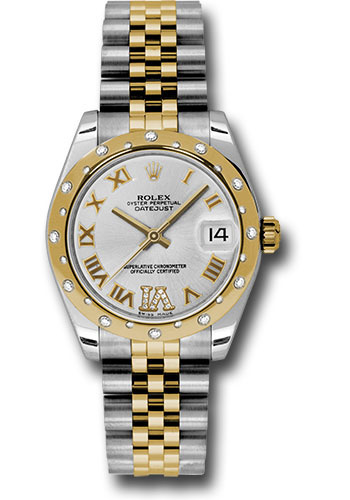Rolex Watches - Datejust 31mm - Steel and Gold Yellow Gold - 24 Dia Bezel - Jubilee - Style No: 178343 sdrj