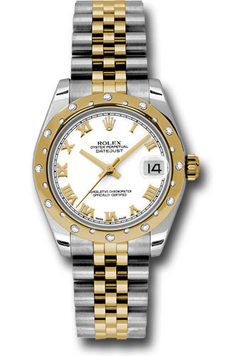 Rolex Watches - Datejust 31mm - Steel and Gold Yellow Gold - 24 Dia Bezel - Jubilee - Style No: 178343 wrj