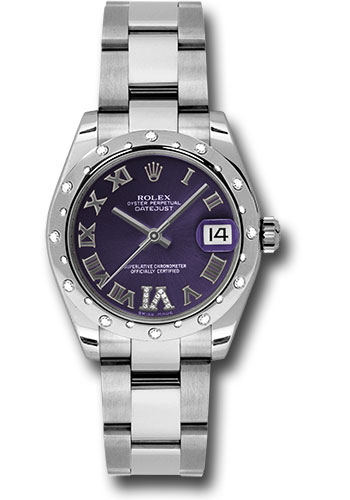 Rolex Watches - Datejust 31mm - Steel 24 Diamond Bezel - Oyster Bracelet - Style No: 178344 pdro