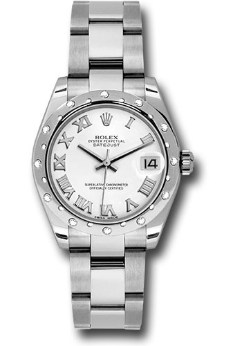 Rolex Watches - Datejust 31mm - Steel 24 Diamond Bezel - Oyster Bracelet - Style No: 178344 wro