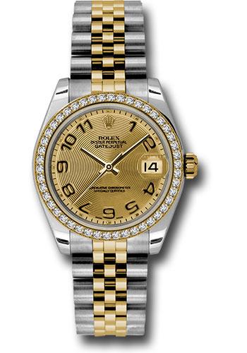 Rolex Watches - Datejust 31mm - Steel and Gold Yellow Gold - 46 Dia Bezel - Jubilee - Style No: 178383 chcaj