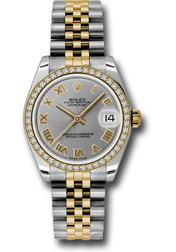 Rolex Watches - Datejust 31mm - Steel and Gold Yellow Gold - 46 Dia Bezel - Jubilee - Style No: 178383 grj