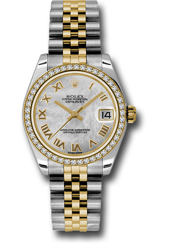 Rolex Watches - Datejust 31mm - Steel and Gold Yellow Gold - 46 Dia Bezel - Jubilee - Style No: 178383 mrj