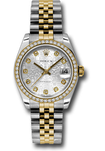 Rolex Watches - Datejust 31mm - Steel and Gold Yellow Gold - 46 Dia Bezel - Jubilee - Style No: 178383 sjdj