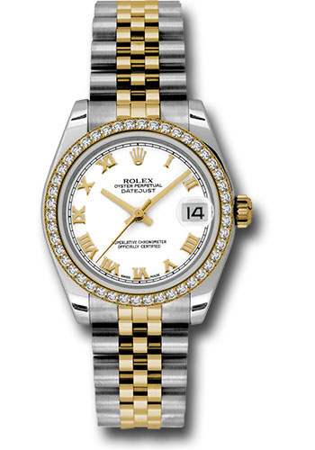 Rolex Watches - Datejust 31mm - Steel and Gold Yellow Gold - 46 Dia Bezel - Jubilee - Style No: 178383 wrj