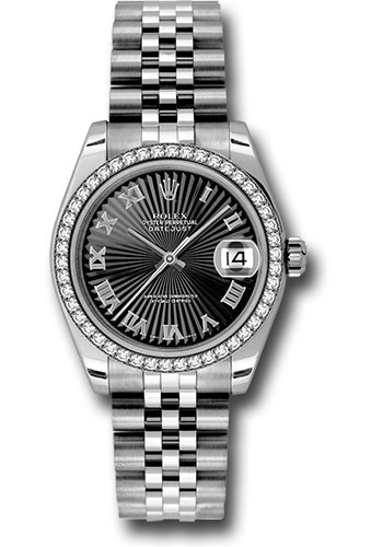 Rolex Watches - Datejust 31mm - Steel 46 Diamond Bezel - Jublilee Bracelet - Style No: 178384 bksbrj