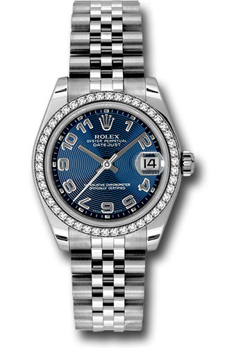 Rolex Watches - Datejust 31mm - Steel 46 Diamond Bezel - Jublilee Bracelet - Style No: 178384 blcaj