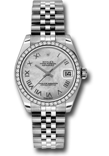 Rolex Watches - Datejust 31mm - Steel 46 Diamond Bezel - Jublilee Bracelet - Style No: 178384 mrj