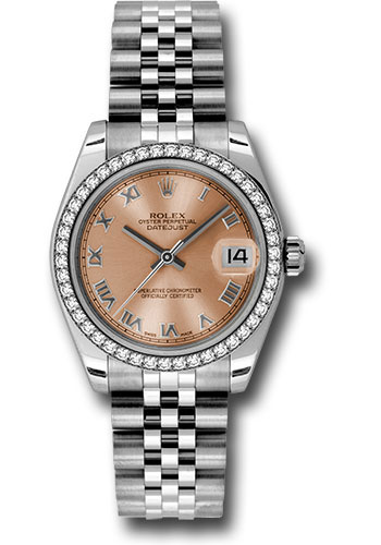 Rolex Watches - Datejust 31mm - Steel 46 Diamond Bezel - Jublilee Bracelet - Style No: 178384 prj