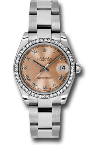 Rolex Watches - Datejust 31mm - Steel 46 Diamond Bezel - Oyster Bracelet - Style No: 178384 pro