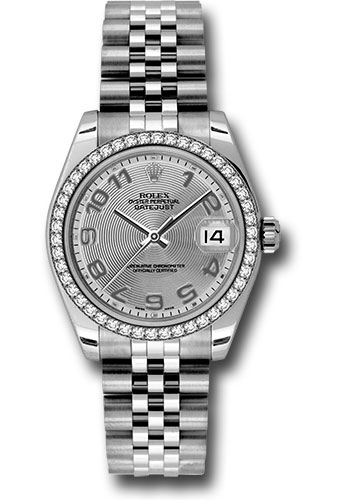 Rolex Watches - Datejust 31mm - Steel 46 Diamond Bezel - Jublilee Bracelet - Style No: 178384 scaj