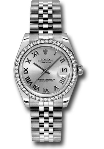 Rolex Watches - Datejust 31mm - Steel 46 Diamond Bezel - Jublilee Bracelet - Style No: 178384 srj