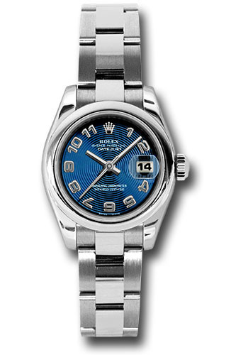 Rolex Watches - Datejust Lady - Steel Domed Bezel - Oyster Bracelet - Style No: 179160blcao