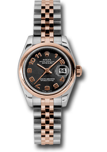 Rolex Watches - Datejust Lady - Steel and Gold Pink Gold - Domed Bezel - Jubilee - Style No: 179161 bkcaj