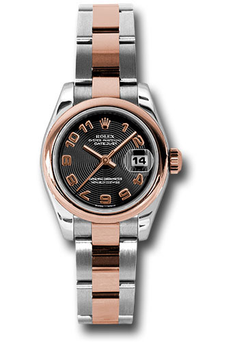 Rolex Watches - Datejust Lady - Steel and Gold Pink Gold - Domed Bezel - Oyster - Style No: 179161 bkcao