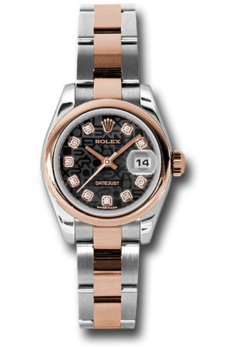 Rolex Watches - Datejust Lady - Steel and Gold Pink Gold - Domed Bezel - Oyster - Style No: 179161 bkjdo