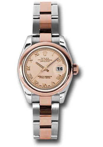 Rolex Watches - Datejust Lady - Steel and Gold Pink Gold - Domed Bezel - Oyster - Style No: 179161 pro