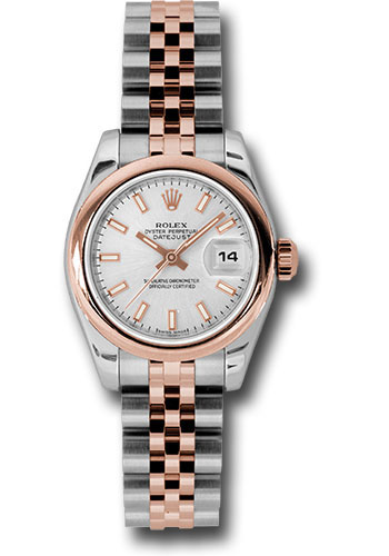 Rolex Watches - Datejust Lady - Steel and Gold Pink Gold - Domed Bezel - Jubilee - Style No: 179161 sij