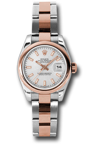 Rolex Watches - Datejust Lady - Steel and Gold Pink Gold - Domed Bezel - Oyster - Style No: 179161 sio