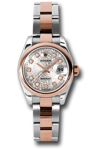 Rolex Watches - Datejust Lady - Steel and Gold Pink Gold - Domed Bezel - Oyster - Style No: 179161 sjdo