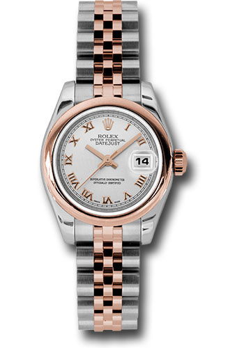 Rolex Watches - Datejust Lady - Steel and Gold Pink Gold - Domed Bezel - Jubilee - Style No: 179161 srj