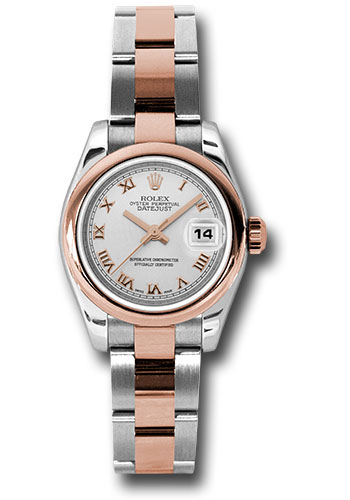 Rolex Watches - Datejust Lady - Steel and Gold Pink Gold - Domed Bezel - Oyster - Style No: 179161 sro